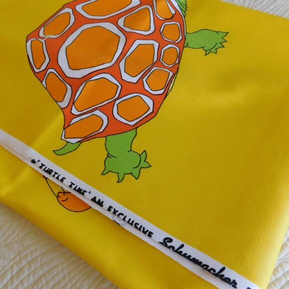 VTG groovy Katashas Unusuals wrap skirt fabric Schumacher decorator material 1yd - Picture 13 of 16